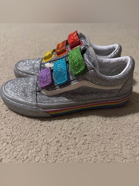 Vans Shoes - Vans Women’s Size8.5 x Flour Shop Old Skool Shoes Sneaker Glitter Rainbow Pride